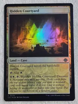 MTG Hidden Courtyard FOIL #274 The Lost Caverns of Ixalan Card Land NM - Image 1