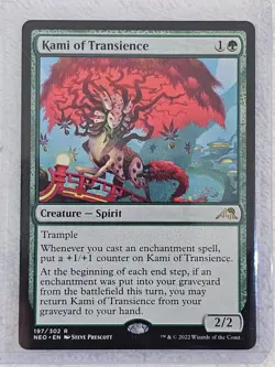 MTG Kami of Transience #197 Kamigawa Neon Dynasty Magic Gathering Card Rare NM - Image 4