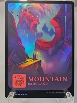 MTG Mountain (0290) FOIL The Lost Caverns of Ixalan Magic Gathering Card Land NM - Image 1