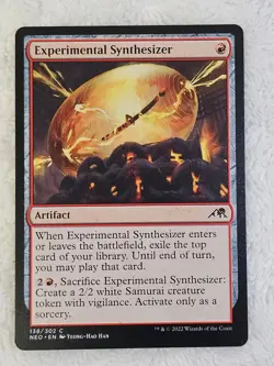 MTG Experimental Synthesizer #138 Kamigawa Neon Dynasty Magic Gathering Card NM - Image 1