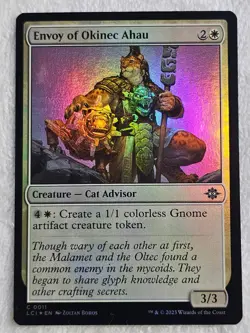 MTG Envoy of Okinec Ahau FOIL #11 The Lost Caverns of Ixalan Card NM - Image 1