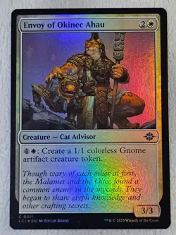 MTG Envoy of Okinec Ahau FOIL #11 The Lost Caverns of Ixalan Card NM - Image 2