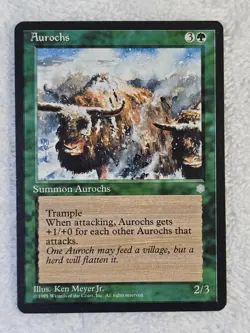 MTG Aurochs - Ice Age (ICE) 1995 Magic the Gathering Card Near Mint - Image 2