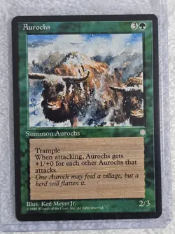 MTG Aurochs - Ice Age (ICE) 1995 Magic the Gathering Card Near Mint - Image 4