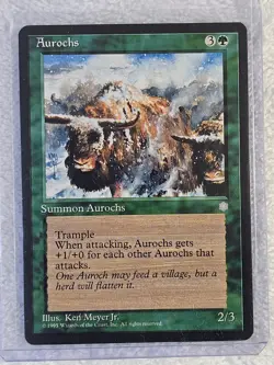 MTG Aurochs - Ice Age (ICE) 1995 Magic the Gathering Card Near Mint - Image 5
