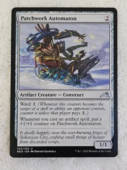 MTG Patchwork Automaton #254 Kamigawa Neon Dynasty Magic Gathering Card U NM - Image 1