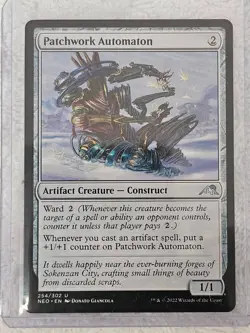 MTG Patchwork Automaton #254 Kamigawa Neon Dynasty Magic Gathering Card U NM - Image 5