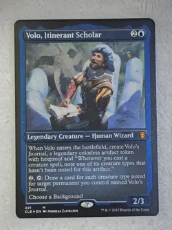 MTG Volo Itinerant Scholar (Foil Etched) #491 Battle for Baldur's Gate Mythic NM - Image 1
