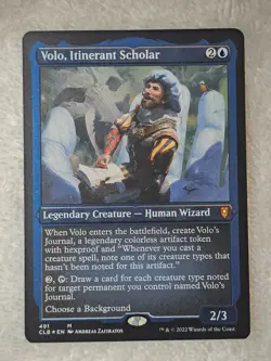 MTG Volo Itinerant Scholar (Foil Etched) #491 Battle for Baldur's Gate Mythic NM - Image 2