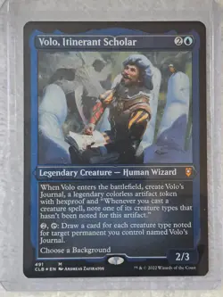 MTG Volo Itinerant Scholar (Foil Etched) #491 Battle for Baldur's Gate Mythic NM - Image 5