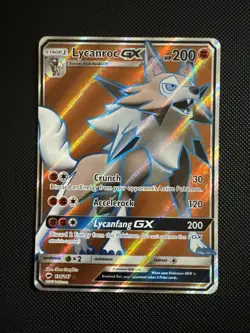 Lycanroc GX (Full Art) 136/147 Sm-Burning Shadows Holo Pokemon - Image 1