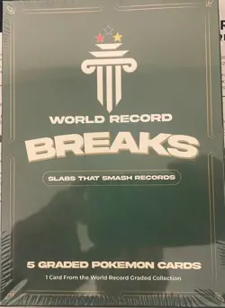 Pokemon Guinness Certified World Record Breaks GRADED/SLABBED 5ct Box!^ - Image 1