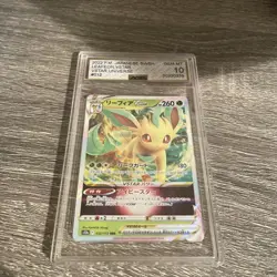 Gem Mint 10 Leafeon VSTAR 012/172 Japanese Pokemon VSTAR Universe NOT PSA - Image 3