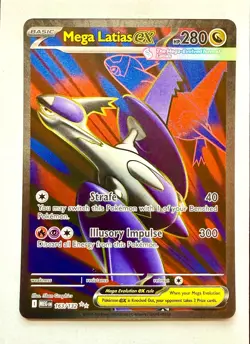Pokemon Mega Evolution Mega Latias ex Full Art 163/132 NM - English - Image 1