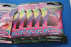 POKEMON SWORD & SHIELD FUSION STRIKE HANGER BOOSTER PACKS GENGAR/MEW 10 PACKS - Image 3