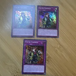 Yugioh! You're Finished DUNE-EN080 x3 Playset Super Rare 1st Edition NM - Image 1