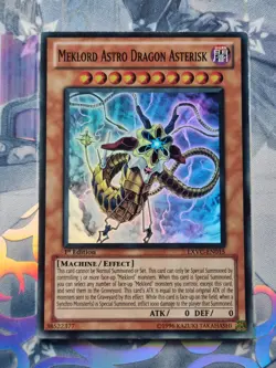 EXVC-EN015 Meklord Astro Dragon Asterisk Super Rare 1st Edition NM YuGiOh TCG - Image 1