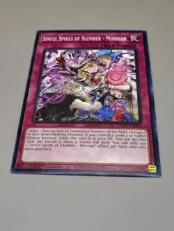 Yugioh! - Sinful Spoils Of Slumber - Morrian - LEDE-EN075 - 1st Ed - Common NM - Image 1