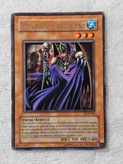 YuGiOh TCG Darkbishop Archfiend - Dark Crisis (DCR) DCR-069 Rare MP - Image 1
