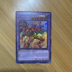 Yugioh! Elemental HERO Sunrise LDS3-EN104 Secret Rare Limited Edition NM - Image 1