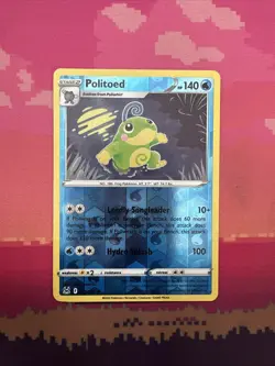Pokemon Card Politoed Lost Origin Reverse Holo Rare 032/196 Near Mint - Image 1