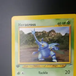 Heracross 41/105 - Neo Destiny - 1st Edition Uncommon - VINTAGE POKEMON CARD NM - Image 2