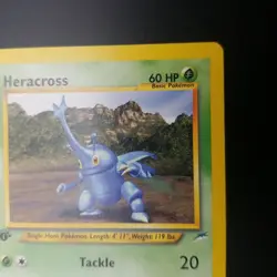 Heracross 41/105 - Neo Destiny - 1st Edition Uncommon - VINTAGE POKEMON CARD NM - Image 3
