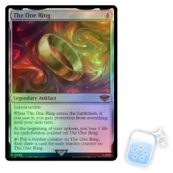 FOIL THE ONE RING The Lord Of The Rings Magic MTG MINT CARD - Image 1