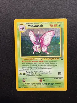 Venomoth Holo Rare Jungle Card 13/64 Pokemon Base set 1999 - Image 1