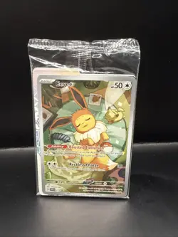 Pokemon TCG Eevee - 173 SVP Prismatic Evolutions ETB Promo Card Pack Sealed - Image 1