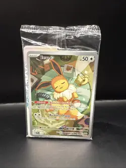 Pokemon TCG Eevee - 173 SVP Prismatic Evolutions ETB Promo Card Pack Sealed - Image 2