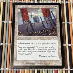 Knighthood [Urza's Legacy] Magic MTG LP Free Shipping - Image 1
