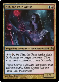 NIN, THE PAIN ARTIST x1 mtg NM Commander 2011 1 Rare - Image 1