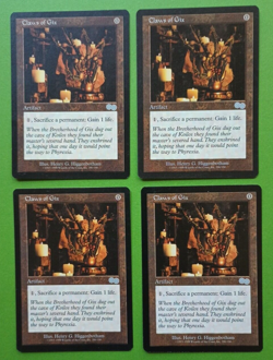 Magic the Gathering MTG Urza's Saga CLAWS OF GIX X 4 LP/EX U 1998! - Image 2