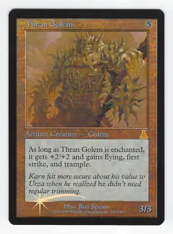 Thran Golem MTG: Urza'S Destiny Rare *Foil* - Image 1