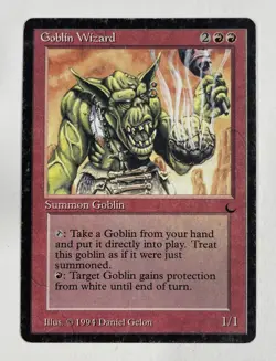 Goblin Wizard The Dark MP Moderate Play MTG Magic The Gathering B - Image 1
