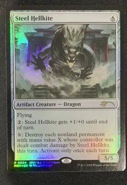 MTG FOIL Steel Hellkite APAC Exclusive Promotional Promo NM - Image 1
