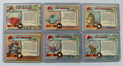 Lot of 6 Topps TV Animation Pokemon - Blue/black Logo + Holo - Image 2