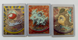 Lot of 6 Topps TV Animation Pokemon - Blue/black Logo + Holo - Image 3