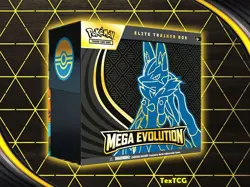 Pokemon TCG Mega Evolution Lucario ETB FACTORY SEALED **IN HAND** - Image 1