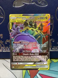 Naganadel & Guzzlord GX 158/236 - Pokemon TCG - Cosmic Eclipse - Ultra Rare - NM - Image 1