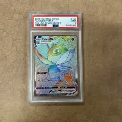 Graded PSA 9 2021 Pokemon SWSH FA/Celebi VMAX Chilling Reign-Secret #199 - Image 1