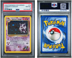 PSA 8 Pokemon TCG Sabrina's Gengar 014/132 Gym Heroes Holo - Image 1