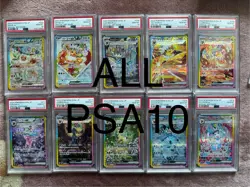 PSA 10 Terastal Festival Eevee Evolution SAR Complete 10 Set Pokemon Japanese - Image 1