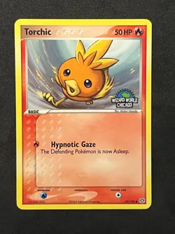 Pokemon TCG- Torchic Wizard World Chicago Rare Promo 2005 Ex Emerald #69 -NM+ - Image 1
