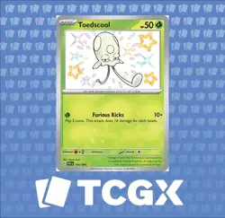 Pokemon - Toedscool - 105/091 - SV: Paldean Fates - Holo - Shiny Rare NM - Image 1
