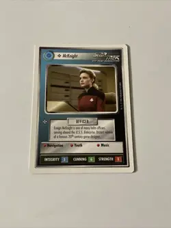 Star Trek CCG Personnel Federation McKnight Common Card - Image 1