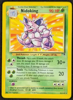 Nidoking 2002 Vintage Regular Rare Legendary Collection Pokemon Card 31/110 (NM) - Image 1