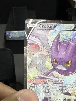 Pokemon Card Crobat V Tg20/tg30 Lost Origin Full Art Rare Played - Image 3