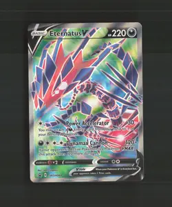 Eternatus V SWSH044 Sword & Shield Full Art Black Star Promo Pokemon Card NM - Image 1